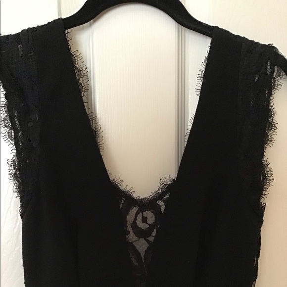 BCBGeneration Women's Black Lace Fit & Flare Dress  Size 0  EXCELLENT CONDITION - Picture 8 of 17